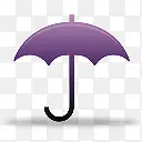 紫色雨伞左上角图标