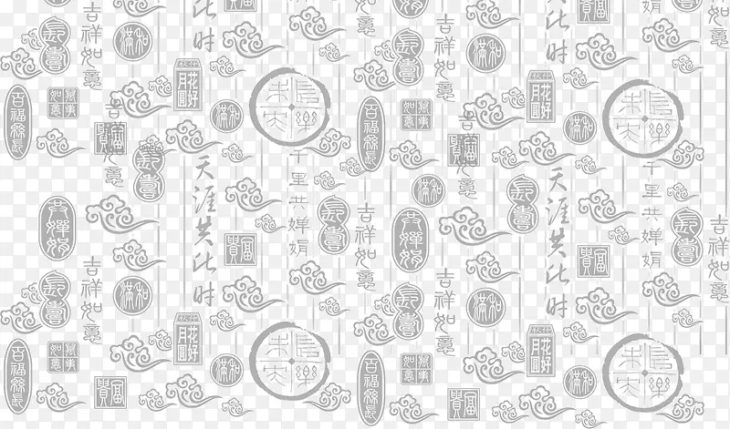 中国古典印章背景