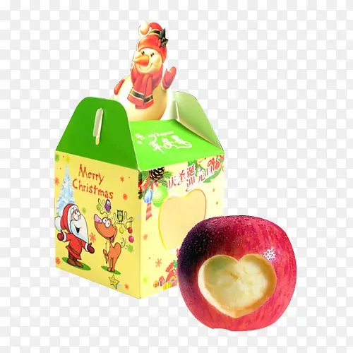 绿色苹果心平安果包装盒