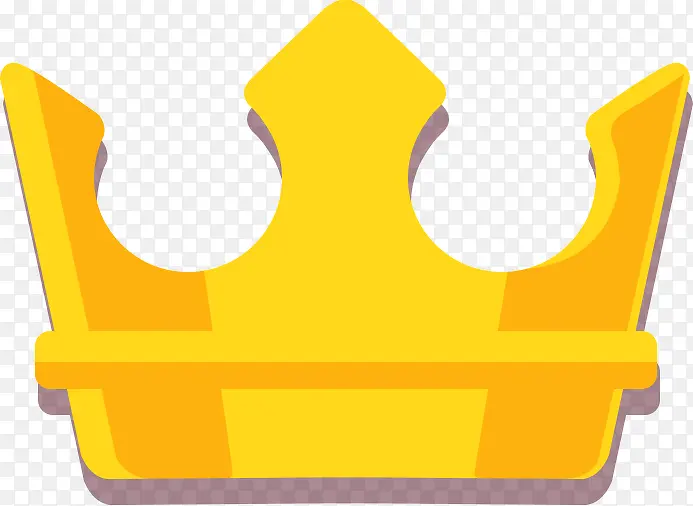 黄色手绘皇冠