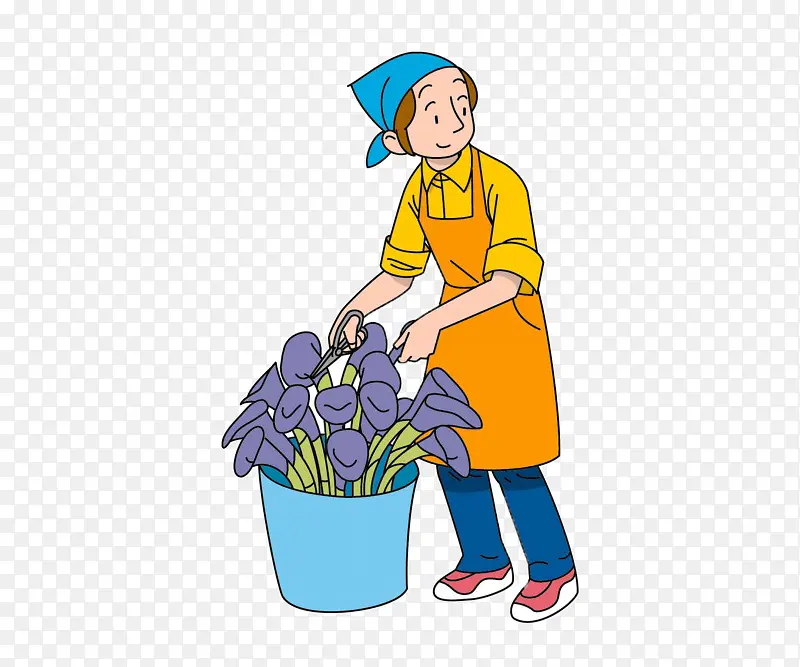一个花农