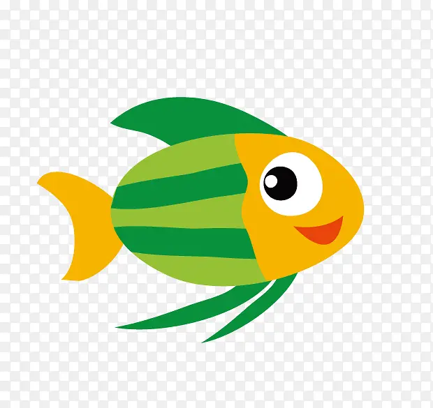 绿色热带鱼
