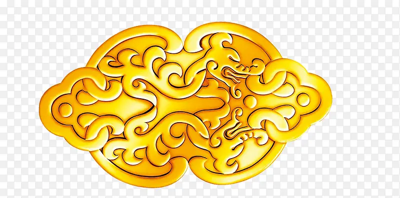 金色中国古代花纹