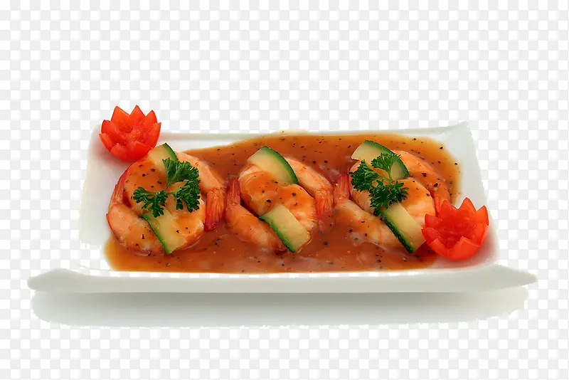 大虾番茄热菜