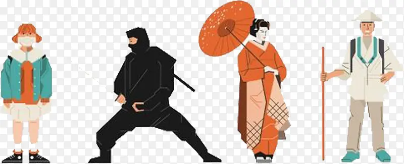 日本女人与武士