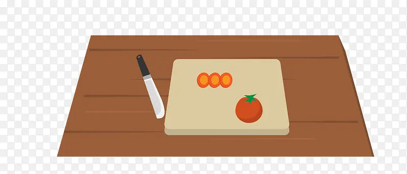 切菜板刀和番茄