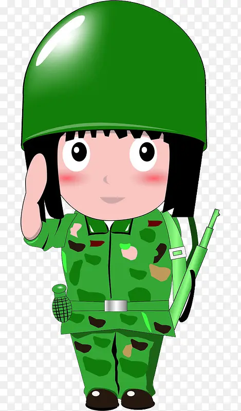 敬礼的士兵