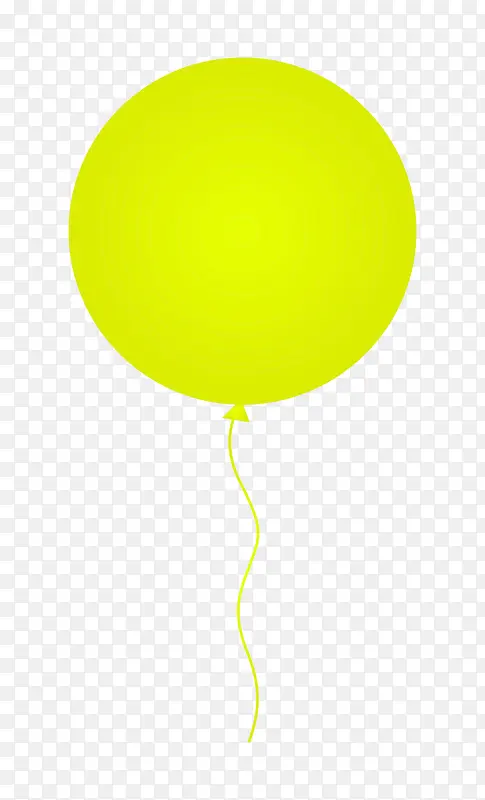 黄色升气球