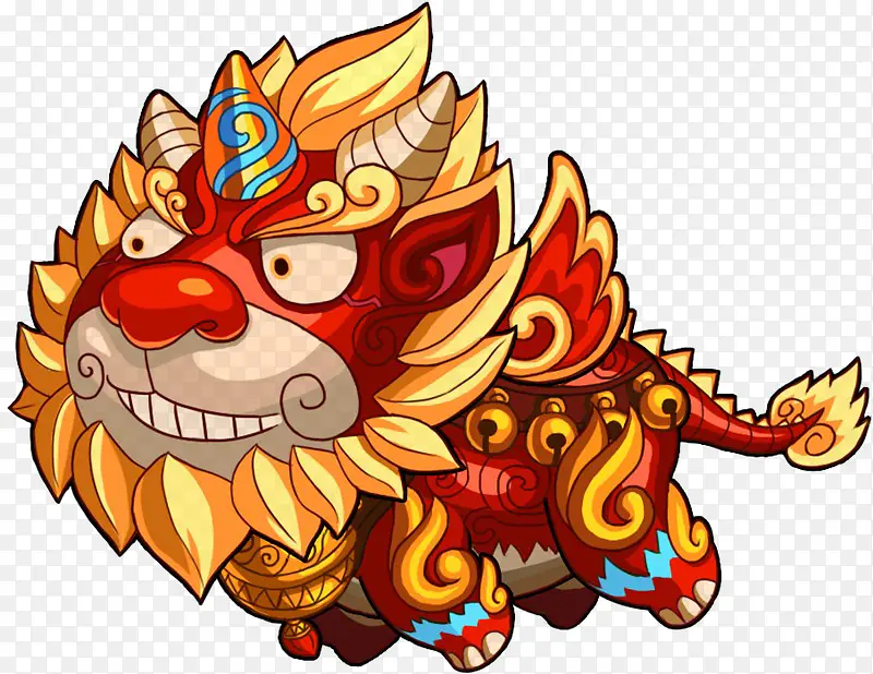 可爱金红小兽