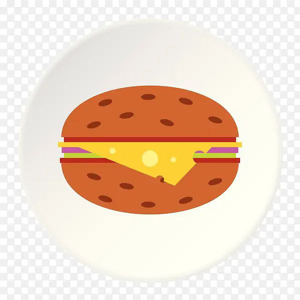 圆形汉堡图标