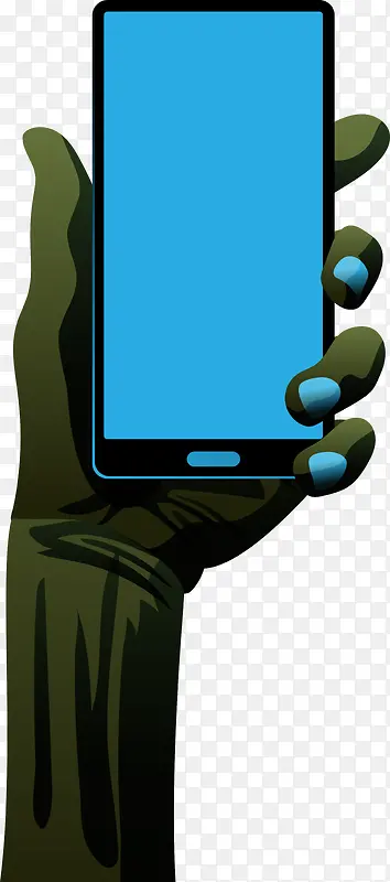 蓝色僵尸手机