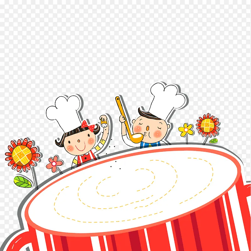 卡通小厨师人物设计