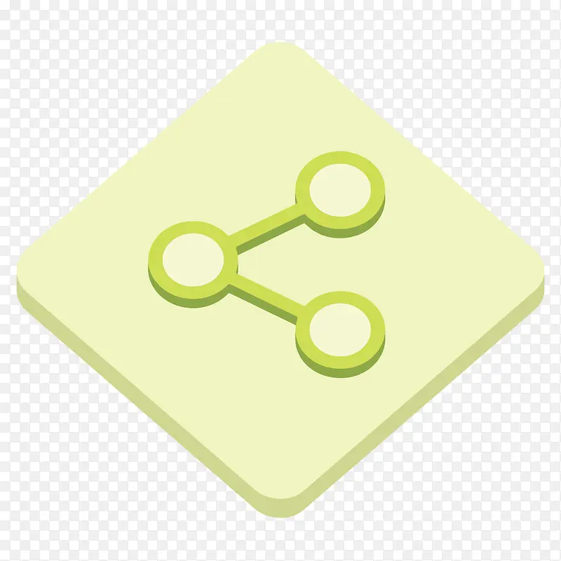 绿色圆角分享卡通图标PNG图片素材下载_图片编号qgrozzjy-免抠素材网