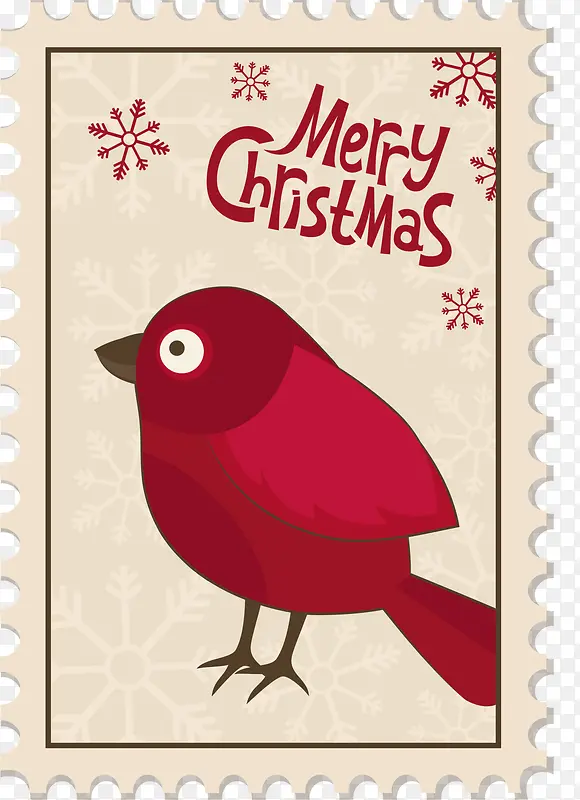 圣诞节黄色方形邮票