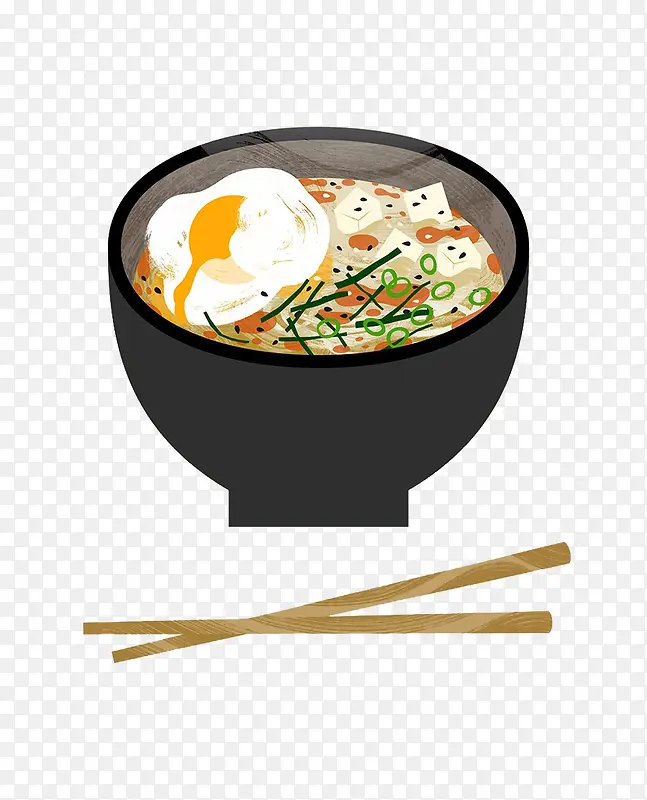 卡通荷包蛋豆腐汤