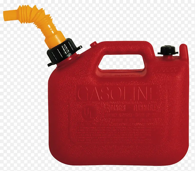 红色塑料油罐