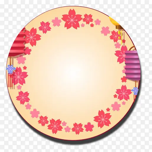 粉色扁平图案