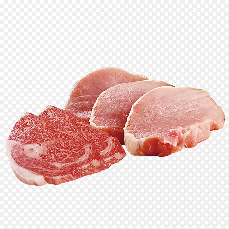 新鲜的猪肉实物图