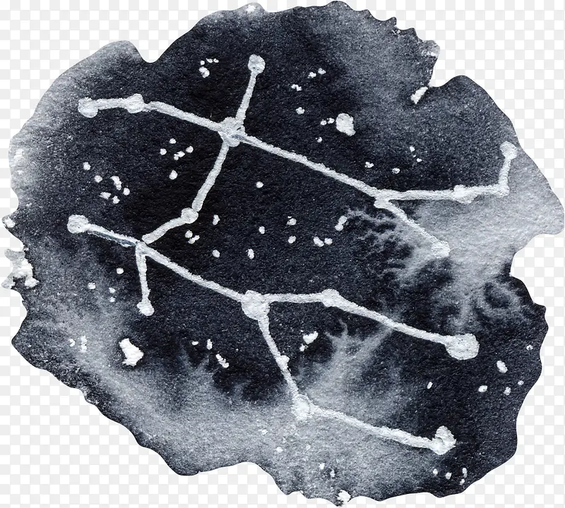 十二星座星星排样素材