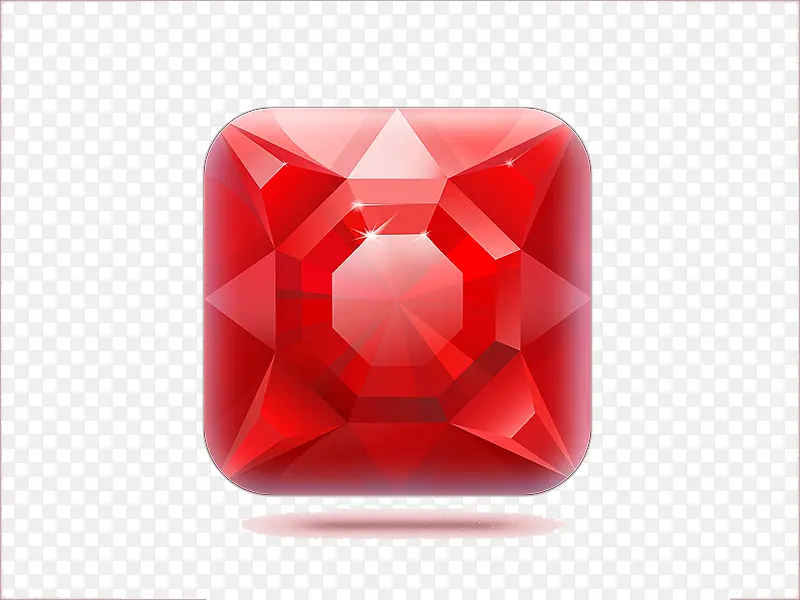 红色钻石图案