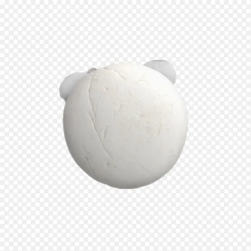 白色光滑圆形鹅卵石实物