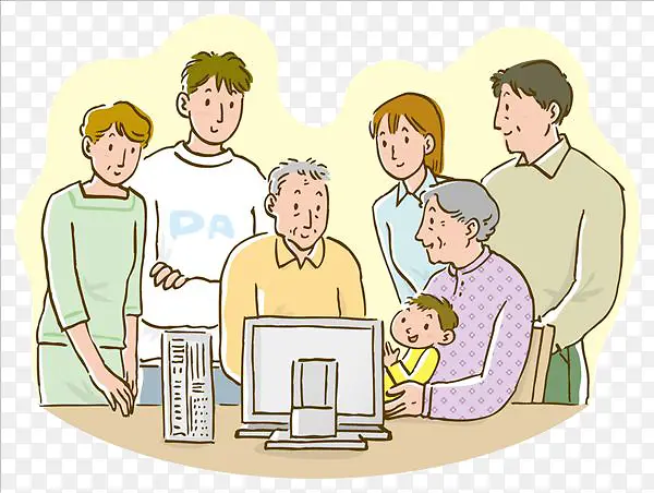 教爷爷奶奶用电脑