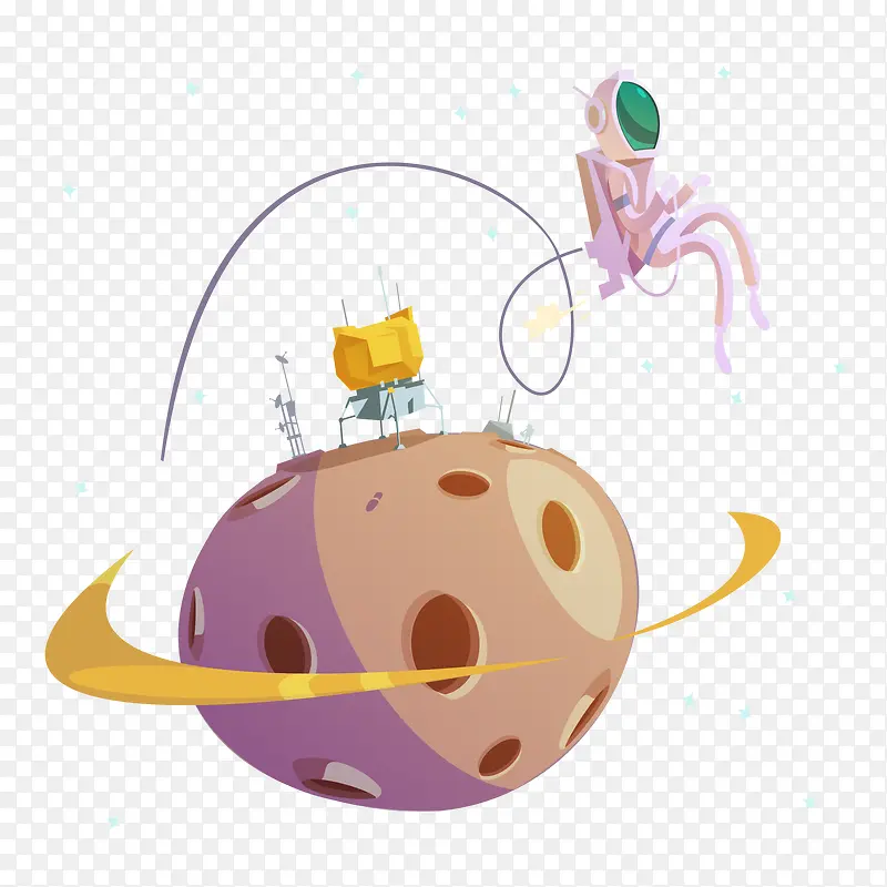 宇宙的风景设计矢量图