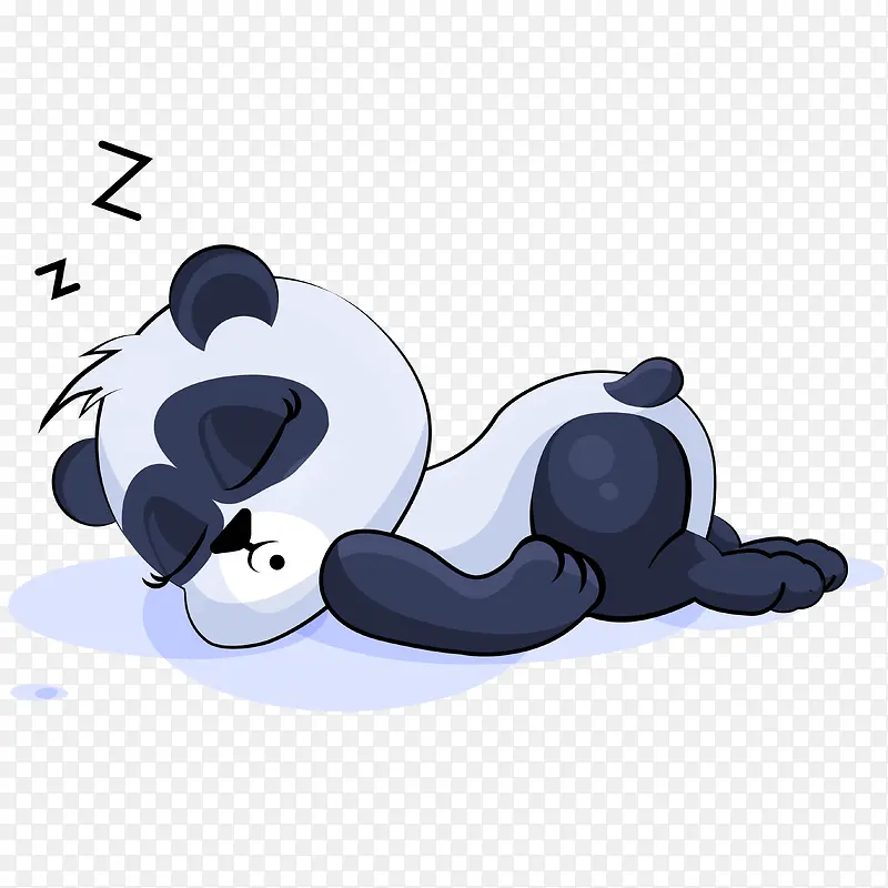 睡觉的熊猫