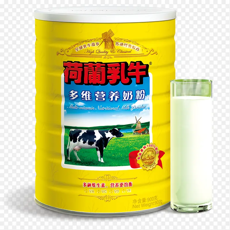 黄色醒目荷兰乳牛澳洲奶粉