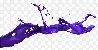 紫色飞溅油漆