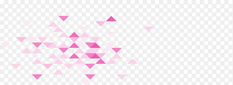 粉红三角形漂浮几何体漂浮装饰