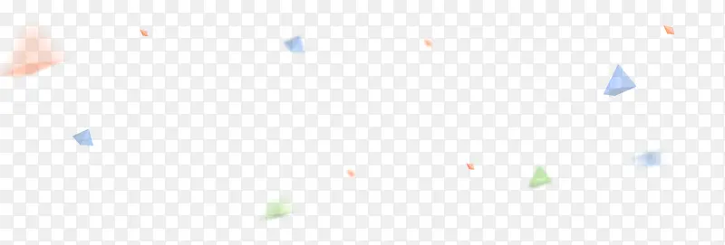 多彩简约碎片礼花漂浮素材