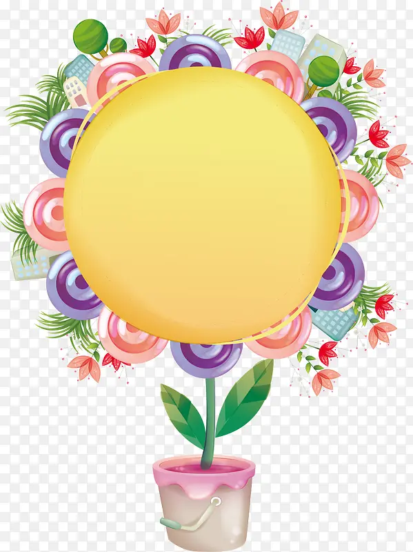 装饰图案 彩绘 向日葵