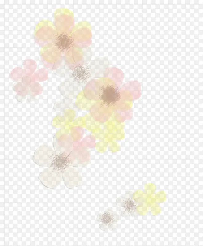 虚幻花朵背景