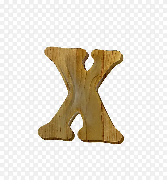 木纹字母x