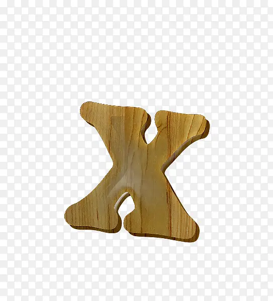 木纹字母x