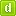 绿色的小写字母d icon