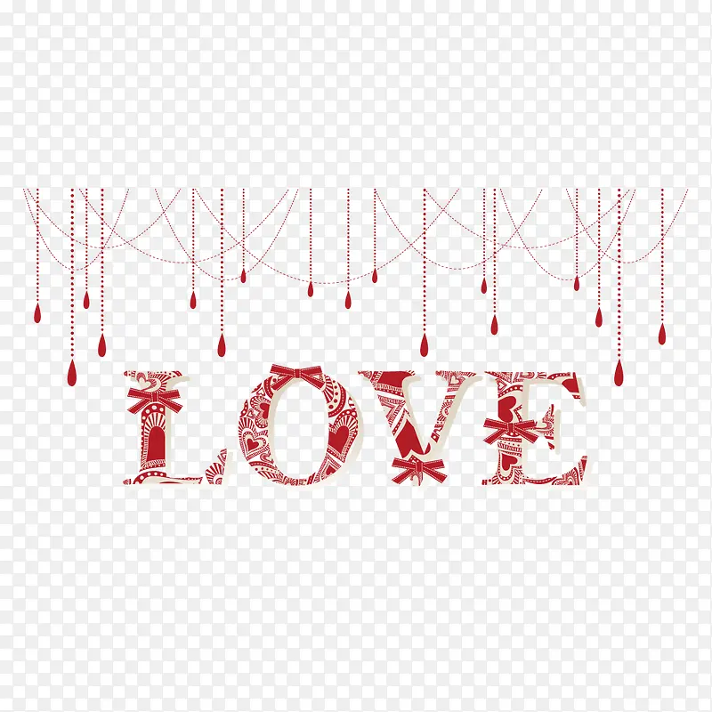 love花纹背景