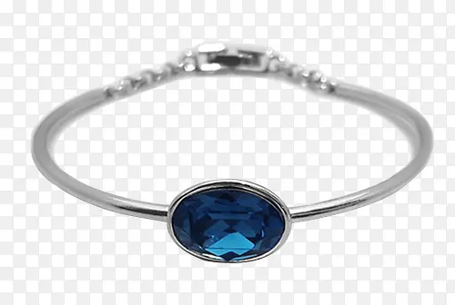 蓝色钻石手链