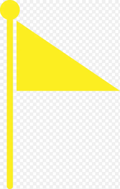 矢量三角形旗子素材图