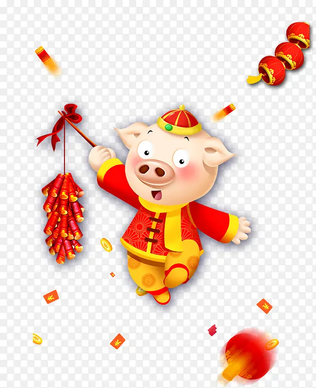 2019猪年春节放鞭炮
