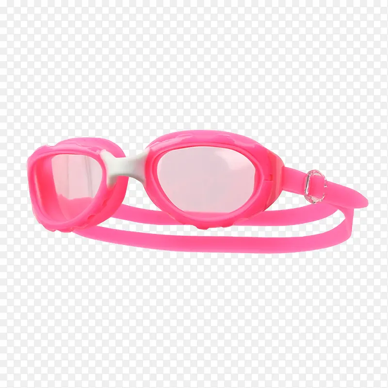 粉色儿童泳镜