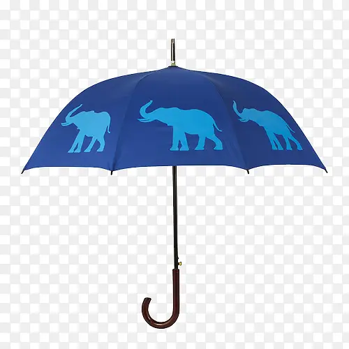 蓝色小象雨伞