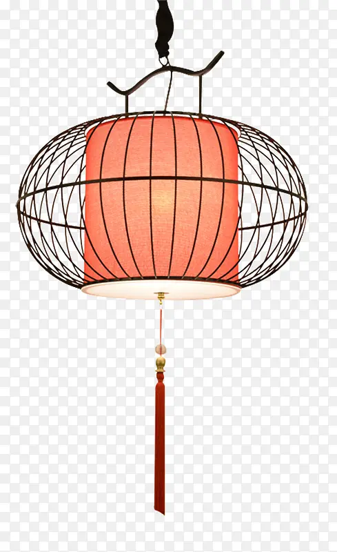 新中式创意鸟笼灯