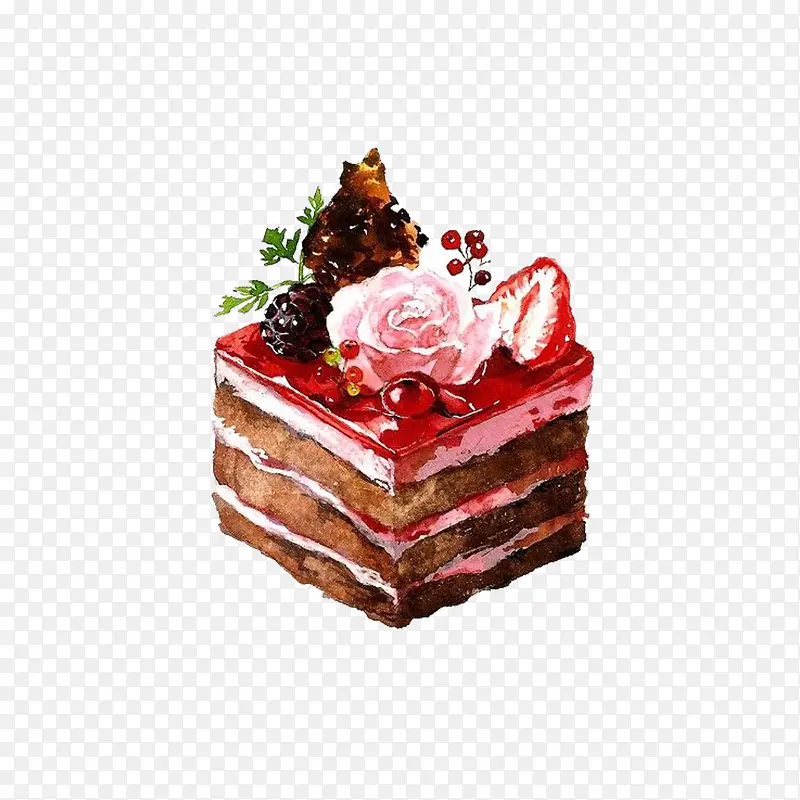 下午茶时光草莓蛋糕点心茶点