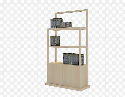 白色家具木质书架
