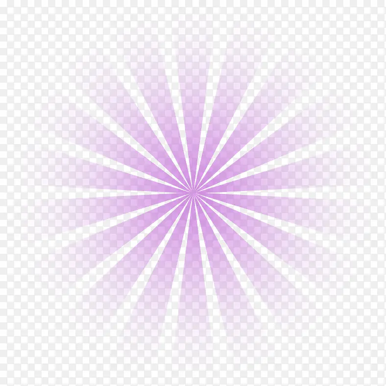 紫色光芒放射效果元素