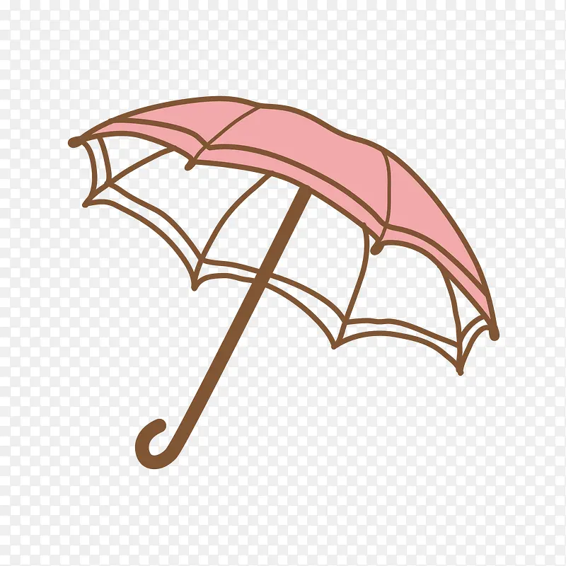 线条涂鸦雨伞