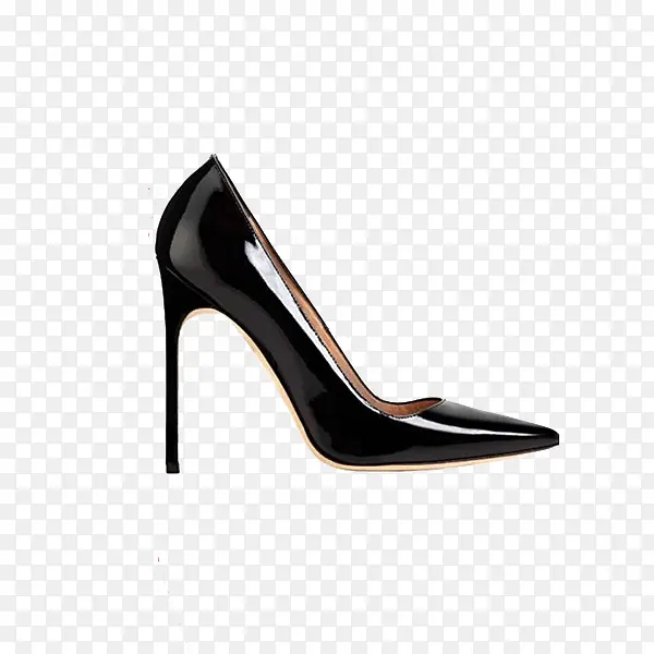 马诺洛品牌黑色细跟高跟鞋女
