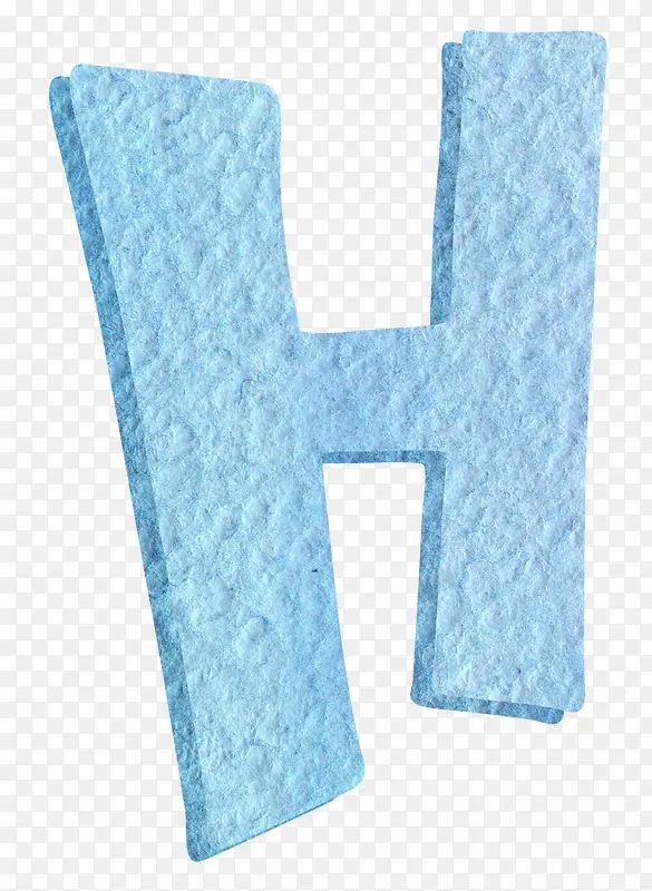 蓝色字母H